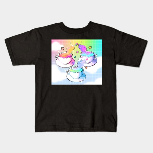 Technicolor Teas Kids T-Shirt by MidnightTeashop